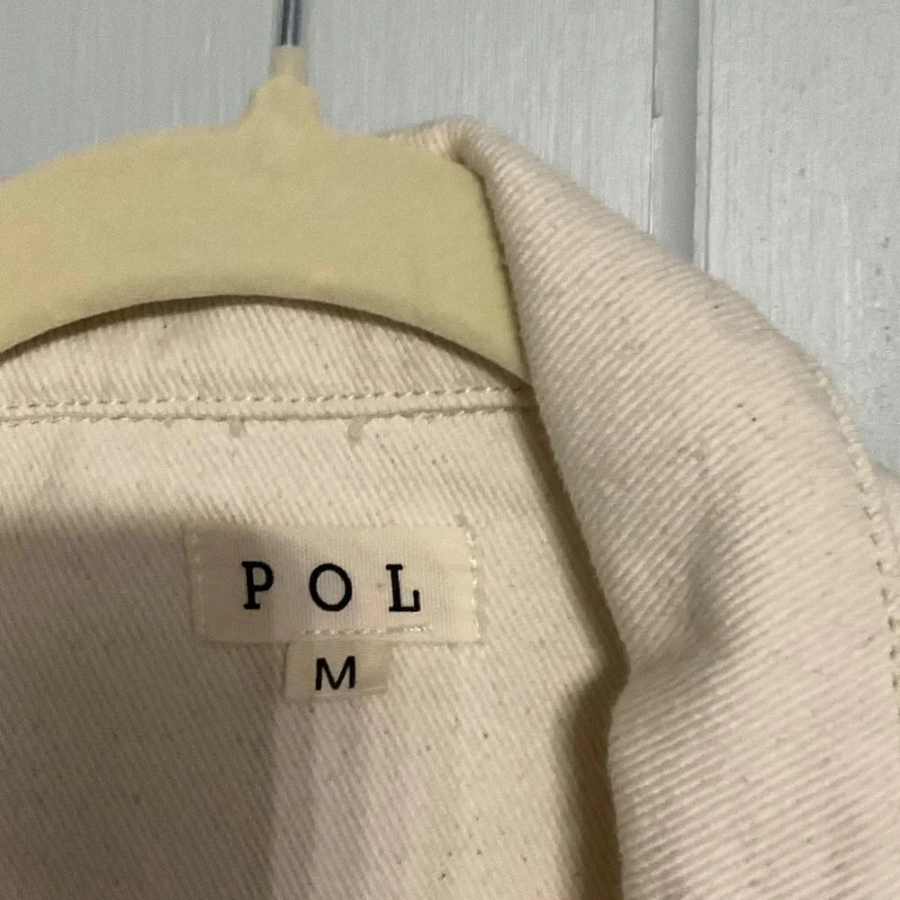POL Off-White Distressed Jean Jacket - Picture 3 of 3